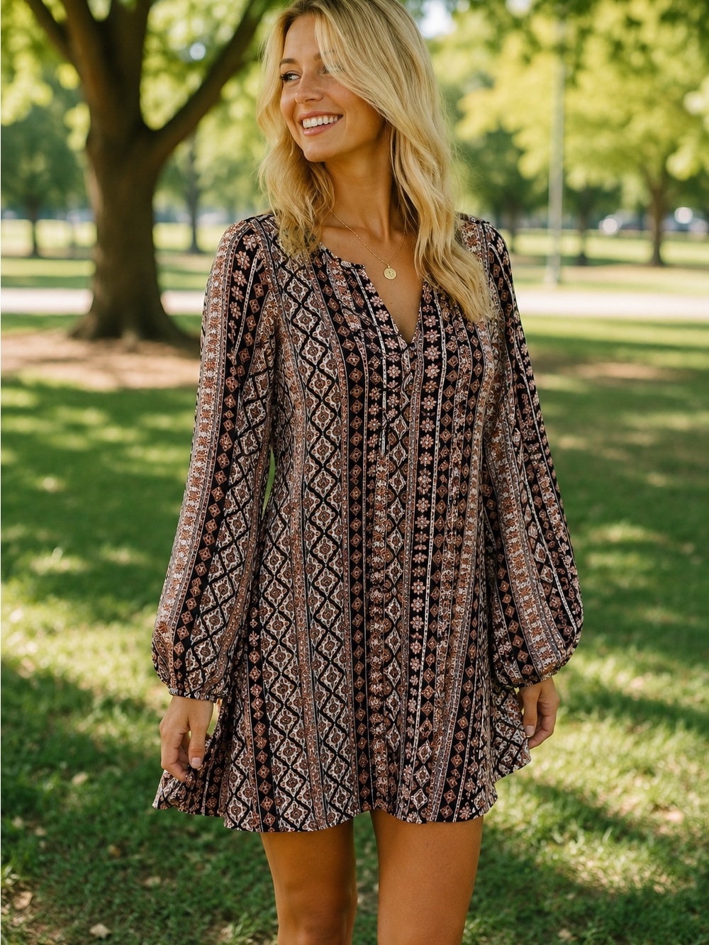SHOW ME YOUR MUMU Geometric Tunic or Mini Dress